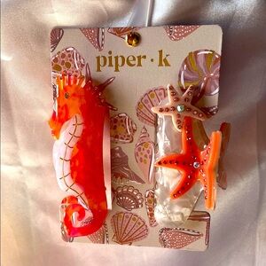 Piper K | Seahorse & Starfish Hair Clips 🌊
☀️